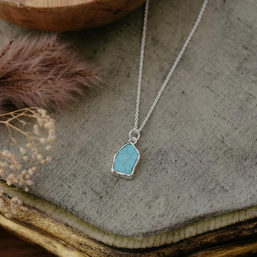 Turquoise Free Form Pendant