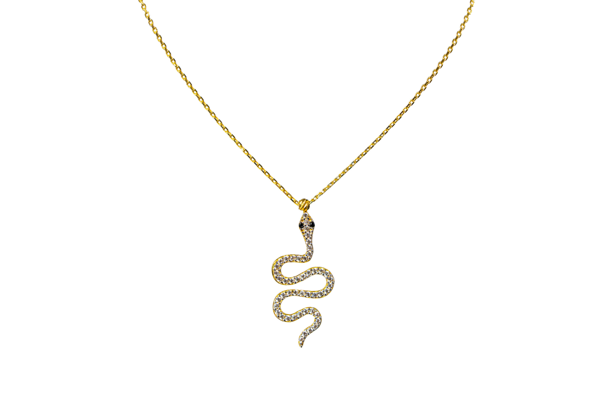 10k Gold  Snake Necklace